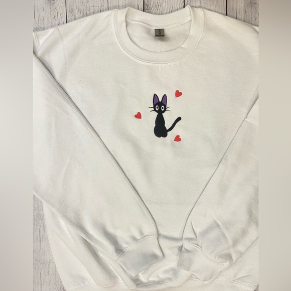 Jiji Cat Embroidered Sweatshirt - Picture 5 of 5